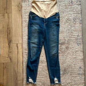 Joe's Jeans Secret Fit Belly High Rise Honey Skinny Crop Maternity Jeans